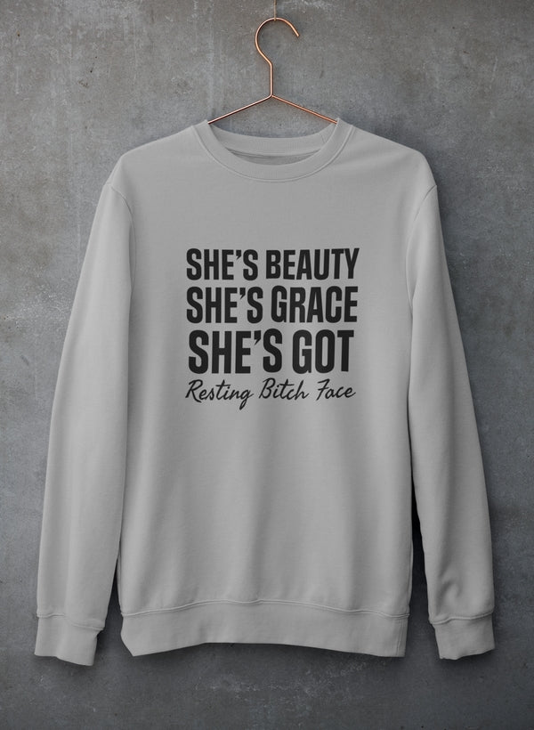 She's Beauty She's Grace Sweat Shirt-2