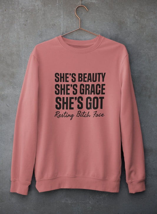 She's Beauty She's Grace Sweat Shirt-0