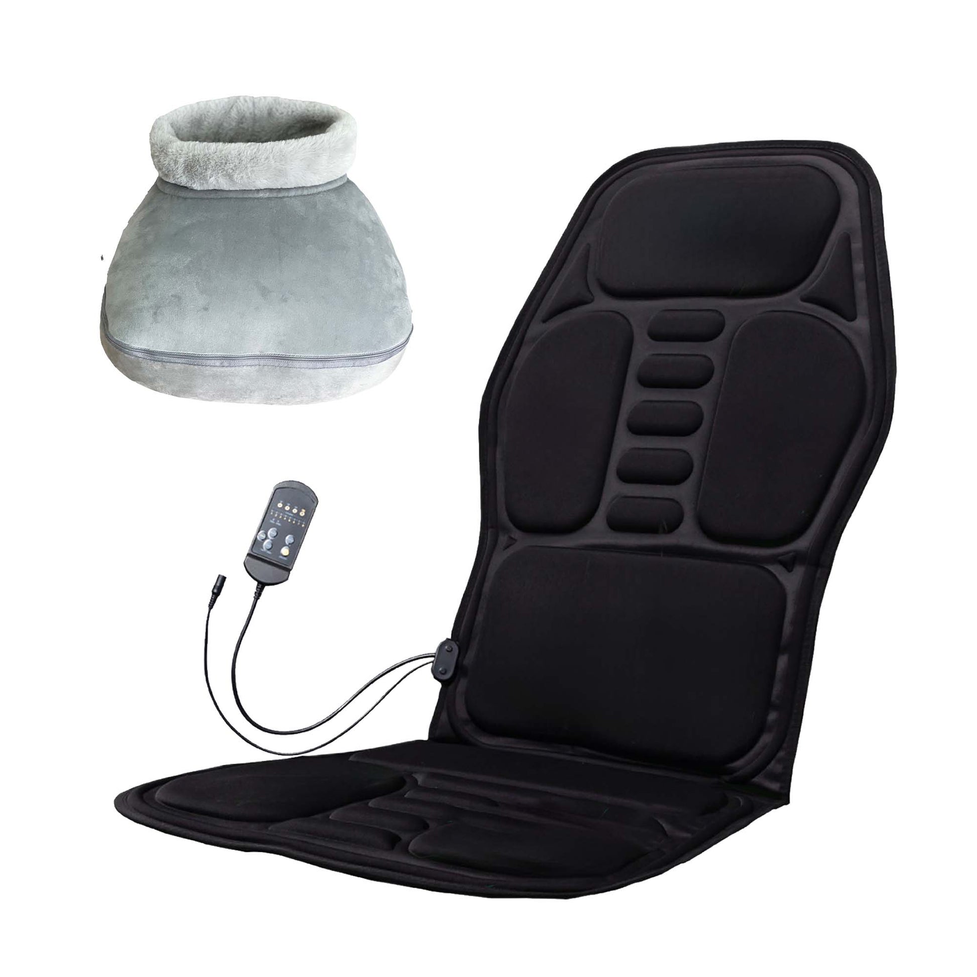Total Relaxation Pair: Heated Foot Spa & Adjustable Chair Cushion-0