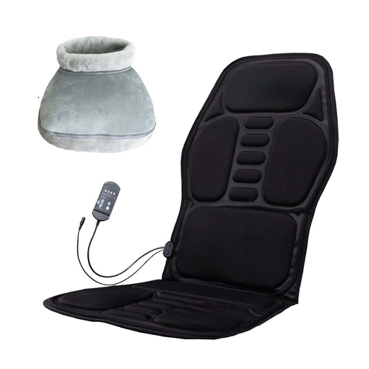 Total Relaxation Pair: Heated Foot Spa & Adjustable Chair Cushion-0