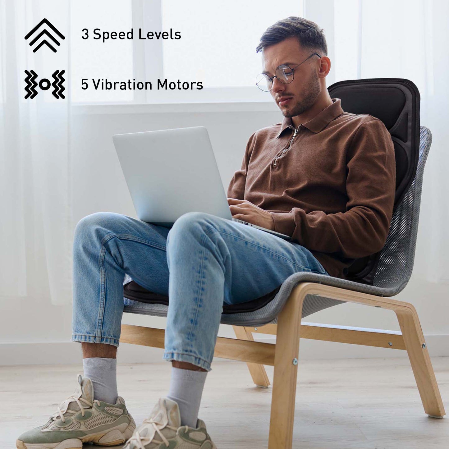 Total Relaxation Pair: Heated Foot Spa & Adjustable Chair Cushion-1