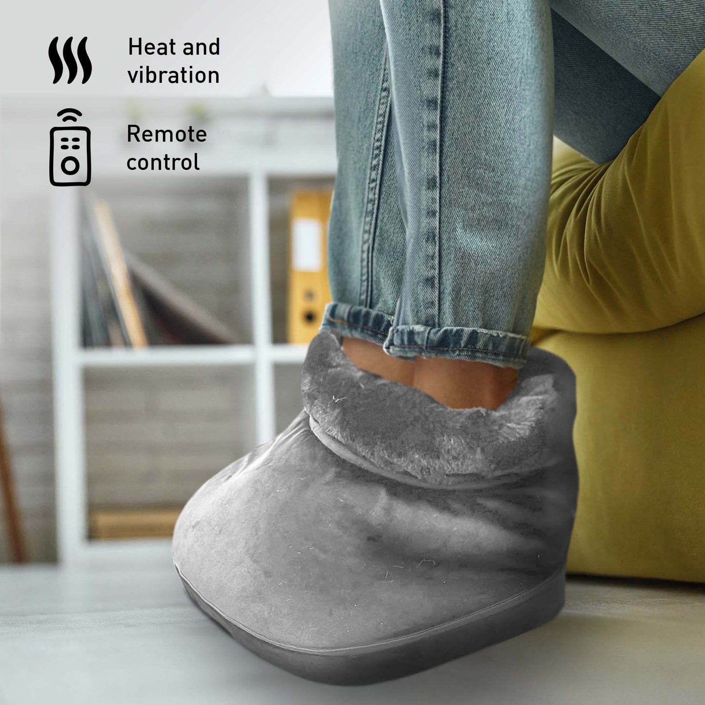 Total Relaxation Pair: Heated Foot Spa & Adjustable Chair Cushion-2