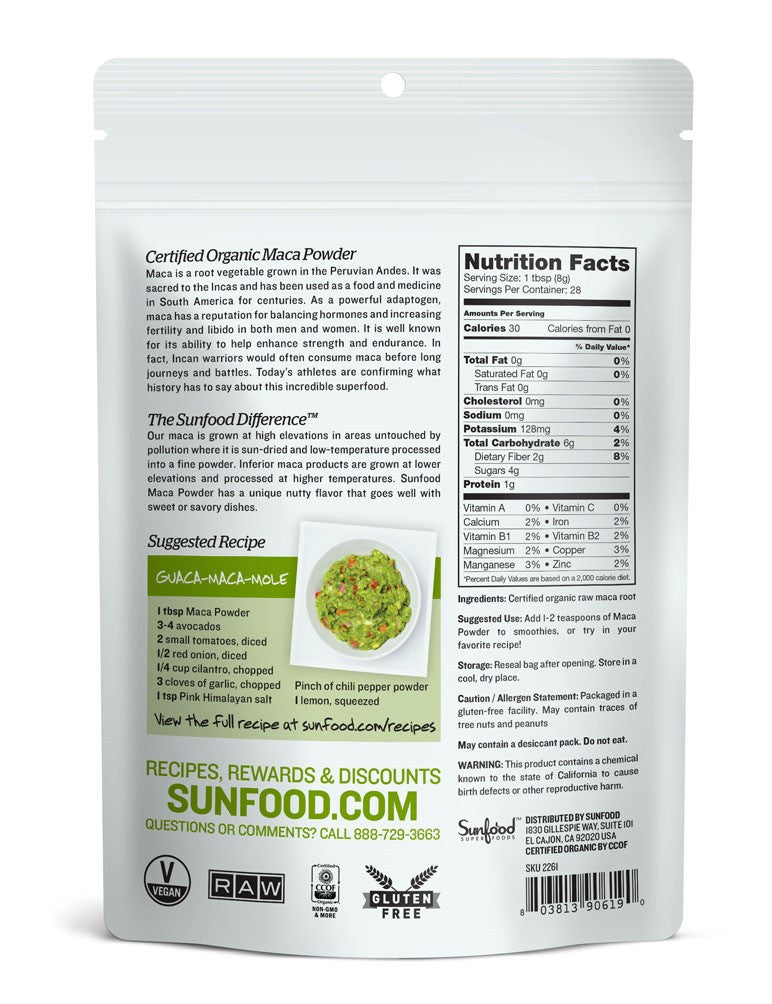 SUNFD MACA POWDER ( 1 X 8 OZ   )-1