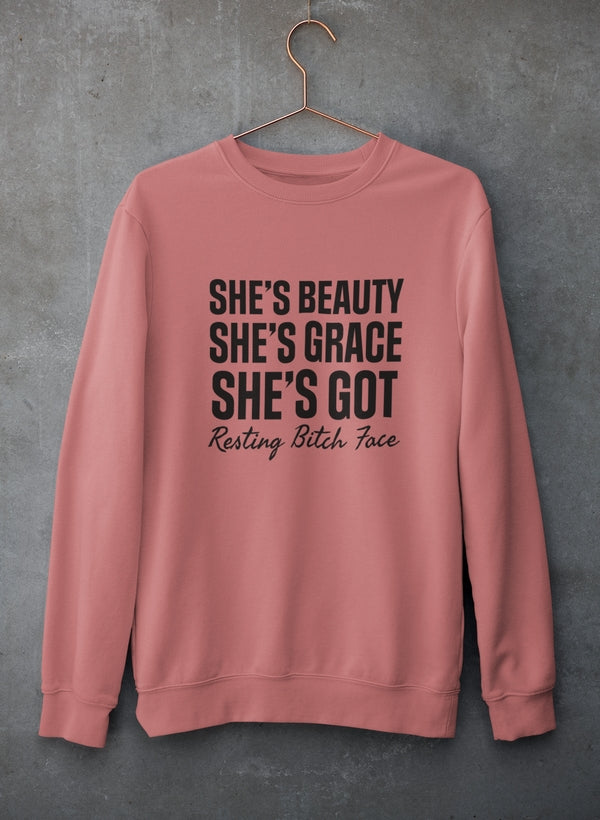 She's Beauty She's Grace Sweat Shirt-0