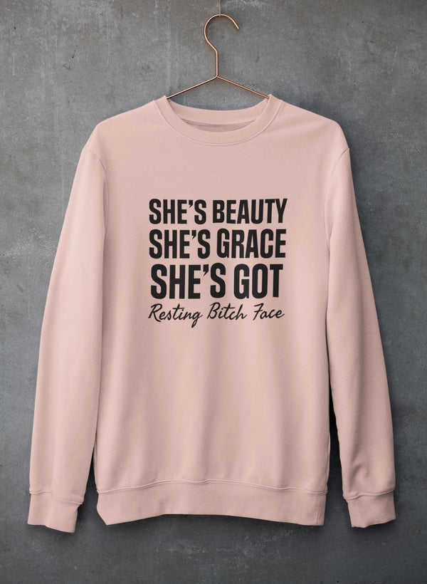 She's Beauty She's Grace Sweat Shirt-3